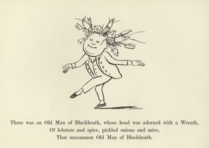 Był tam Stary Człowiek z Blackheath, którego głowę zdobił wieniec autorstwa Edward Lear