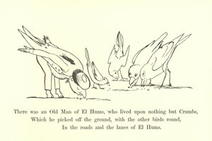 Był tam stary człowiek z El Hums, który żył tylko z okruchów autorstwa Edward Lear