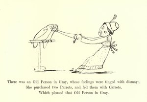 W Szarym była Stara Osoba, której uczucia były zabarwione przerażeniem autorstwa Edward Lear
