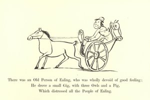 Była tam Stara Osoba Ealinga, która była całkowicie pozbawiona dobrego samopoczucia autorstwa Edward Lear