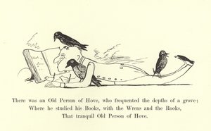 Była tam Stara Osoba z Hove, która bywała w głębinach zagajnika autorstwa Edward Lear