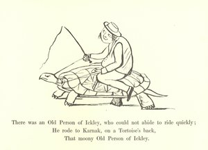 Był tam stary człowiek z Ickley, który nie mógł znieść szybkiej jazdy autorstwa Edward Lear