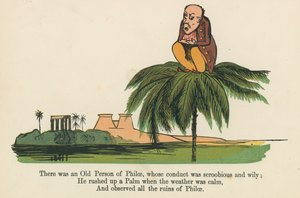 Był sobie pewien starzec z Philae, którego postępowanie było sknerowate i przebiegłe, z "A Book of Nonsense", wydanej przez Frederick Warne and Co., Londyn, ok. 1875 r. autorstwa Edward Lear