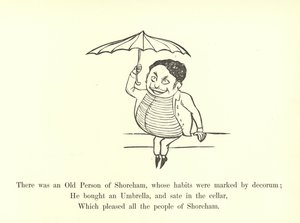 W Shoreham żył Stara Osoba, której zwyczaje naznaczone były decorum autorstwa Edward Lear
