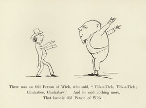 Był tam stary człowiek Wick, który powiedział: Kleszcz, Kleszcz, Kleszcz; Chickabee, Chickabaw autorstwa Edward Lear