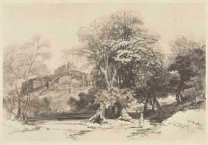 Montone Valley autorstwa Edward Lear