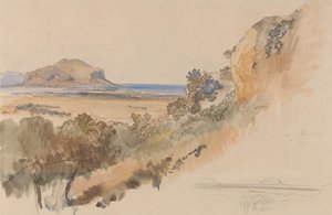 Widok w pobliżu Palermo autorstwa Edward Lear