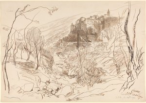 Widok na Cerianę autorstwa Edward Lear