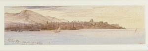 Widok Genui, 1864 autorstwa Edward Lear