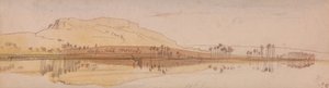 Widok na Nil autorstwa Edward Lear