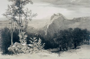 Widoki w Rzymie i okolicach: Civitella di Subiaco autorstwa Edward Lear