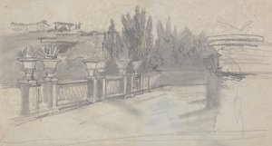 Villa Torlania, dawniej Villa Conti, Erascati autorstwa Edward Lear
