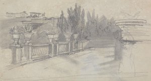 Villa Torlania, dawniej Villa Conti, Erascati autorstwa Edward Lear