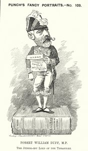 Punch cartoon: Robert William Duff, szkocki polityk liberalny (grafika) autorstwa Edward Linley (after) Sambourne