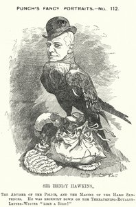 Karykatura: Sir Henry Hawkins autorstwa Edward Linley (after) Sambourne