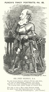 Punch cartoon: Sir John Gilbert, angielski artysta (grafika)