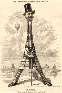 „” (Aleksandre) Gustave Eiffel (1832-1923) Francuski inżynier budownictwa lądowego autorstwa Edward Linley Sambourne
