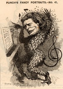 „Anton Rubinstein (1829-1894) Rosyjski pianista, kompozytor i dyrygent, założyciel Konserwatorium w Petersburgu. W londyńskim sezonie koncertowym 1881 zarobił około 10 000 funtów. Jednym z jego utworów była opera „Demon” (1875). Kreskówka Edwy