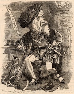 Harrison Ainsworth (1805-1882) autorstwa Edward Linley Sambourne