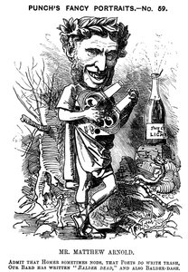 Matthew Arnold 1822-1888, brytyjski poeta, krytyk i pedagog, 1881 autorstwa Edward Linley Sambourne