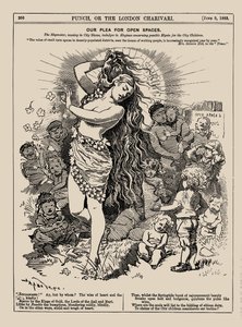 Nasza prośba o otwarte przestrzenie. Poncz, czerwiec 1883, 1883. autorstwa Edward Linley Sambourne