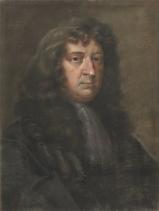 Samuel Butler (1612-80), autor Hudibras (pastel na papierze czerpanym) autorstwa Edward Lutterell