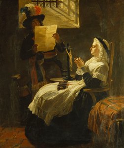 Maria Antonina słuchająca aktu oskarżenia na dzień przed procesem, 1859 r.