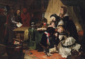 Ostatnie rozstanie Marii Antoniny i jej syna, 1856.