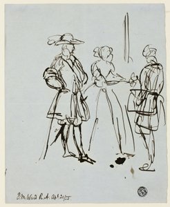 Trzy postacie autorstwa Edward Matthew Ward