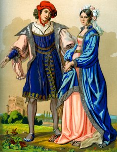 Szlachetna para francuska pod koniec XV wieku 1849 r.