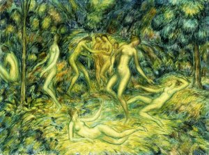 Tańczące nimfy, 1918 autorstwa Edward Middleton Manigault