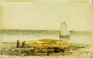 Poranek na brzegu autorstwa Edward Mitchell Bannister