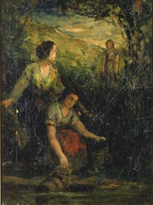 The Drinking Pool (trzy kobiety nad wodą) autorstwa Edward Mitchell Bannister