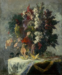 Bez tytułu (kwiatowa martwa natura) autorstwa Edward Mitchell Bannister