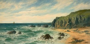 Scena przybrzeżna, 1887. autorstwa Edward Moore