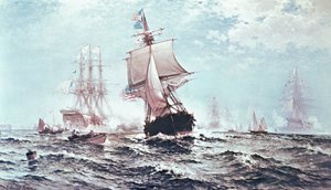 Pierwsze uznanie Gwiazd i Pasków autorstwa Edward Moran
