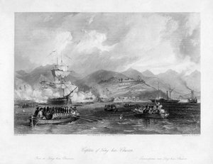 Zdobycie Ting-hai, Chusan, Chiny, 1841 XIX wiek.
