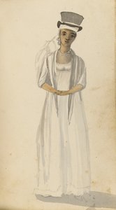 Portret kobiety z Indii Zachodnich, początek XIX wieku (akwarela) autorstwa Edward Pelham Brenton