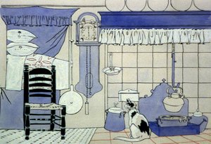 Wnętrze domu autorstwa Edward Penfield