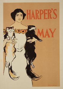 Reprodukcja plakatu reklamującego majowy numer „Harper