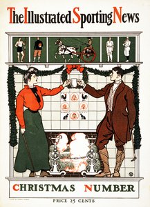 Ilustrowane wiadomości sportowe, numer bożonarodzeniowy, 1900. autorstwa Edward Penfield