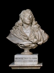 Popiersie portretowe Sir Christophera Wrena, XVII w. (marmur)