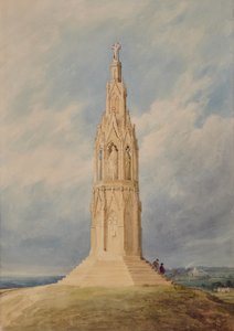 Ebanor Cross, Northampton autorstwa Edward Pretty