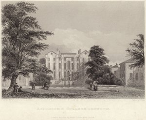 Addiscombe College w Croydon (grawerunek) autorstwa Edward Pritchett