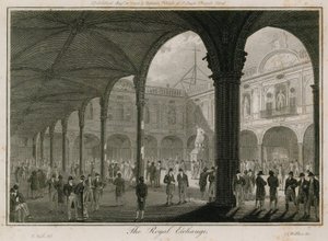 Giełda Królewska, Londyn autorstwa Edward Pugh