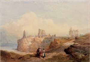 Tynemouth Priory (kolor ciała i akwarela na papierze)