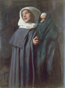 Matka z dzieckiem (wc) autorstwa Edward Robert Hughes