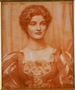 Portret Hildy Virtue Tebbs, 1897 autorstwa Edward Robert Hughes