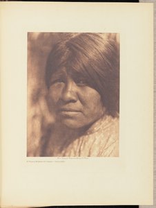 Młoda kobieta z Campo - Diegueño autorstwa Edward S. Curtis