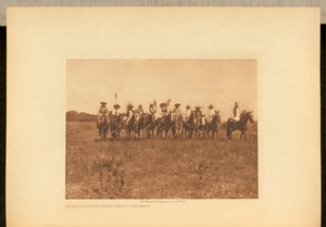 Parada taneczna Chiefs in the Sun - Cheyenne autorstwa Edward S. Curtis